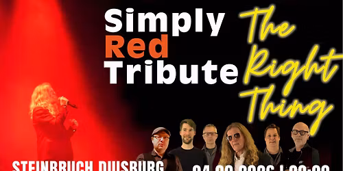 THE RIGHT THING \u2013 the SIMPLY RED Tribute