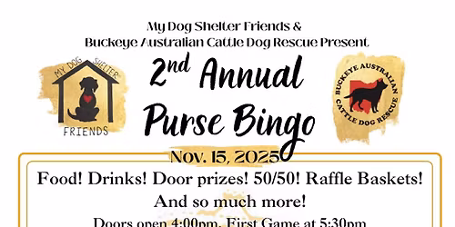 2nd Annual Purse Bingo