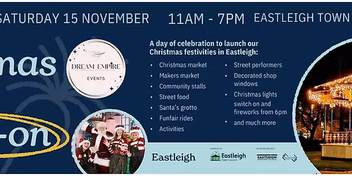 Christmas Market At  Eastleigh Christmas Light Switch On