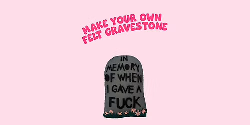Make your own felt gravestone