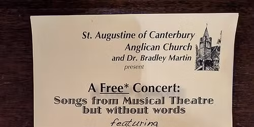 Free Concert - Songs from Musical Theatre Without the Words