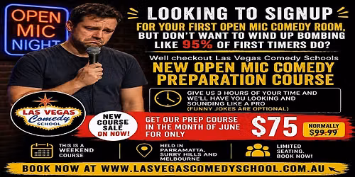 Open Mic Comedy Preparation Course - Adelaide CBD