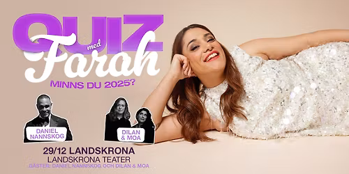 Quiz med Farah - minns du 2025?