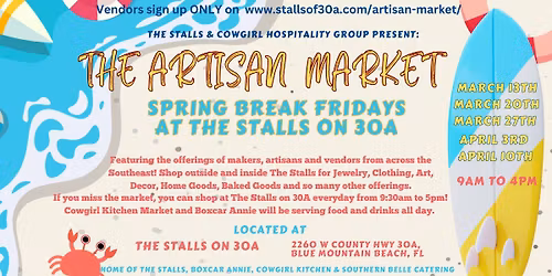 Artisan Market at The Stalls on 30A