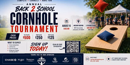 Annual Back to School Cornhole Event