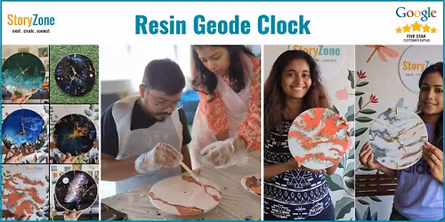 Resin Geode Clock