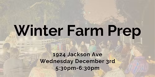 Winter Farm Planning