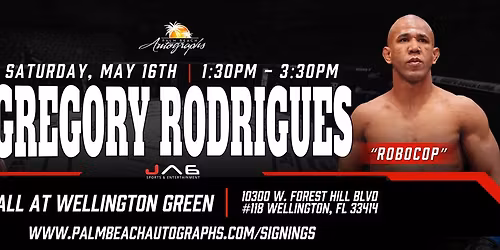 GREGORY RODRIGUES "ROBOCOP" - Public Signing at the WELLINGTON Store!