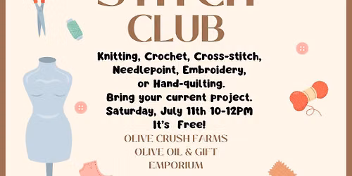 Lodi Stitch Club at Olive Crush Farms