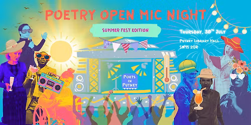 Poetry Open Mic Night - SUMMER FEST EDITION - GUEST HOST: TONY COLLINGWOOD