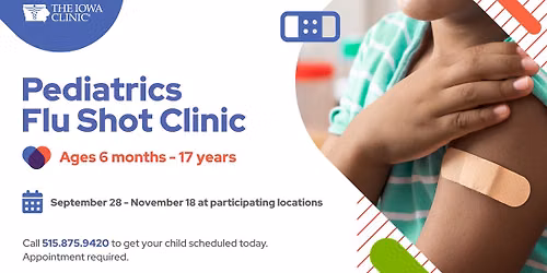 Pediatrics Flu Shot Clinic - Grimes Campus (Appointment Required)