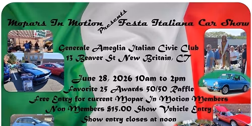 Festa Italiana Car Show 2026