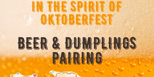 Beer & Dumplings Pairing - Tasting event