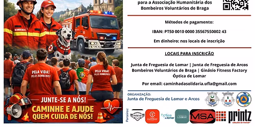 1\u00aa Caminhada Solid\u00e1ria Bombeiros Volunt\u00e1rios de Braga