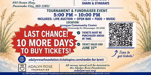 Reelin\u2019 for Brett Fishing Fundraiser
