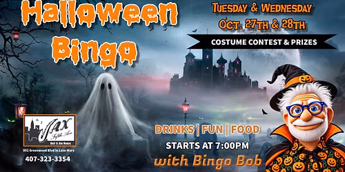 \ud83c\udf83 HALLOWEEN BINGO & COSTUME CONTEST \ud83d\udc7b