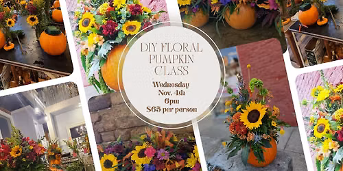 DIY Floral Pumpkin Class