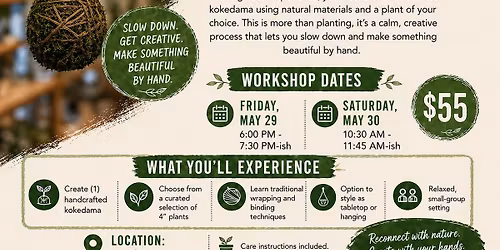 Kokedama Workshop