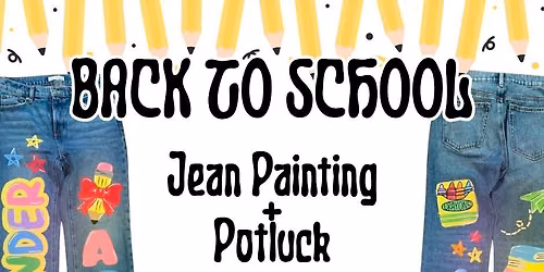 School Pride Painted Jeans + Potluck