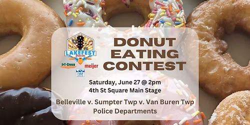Lake Fest Police Officer Donut Eating Contest
