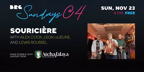 Sundays@4 - Escape the mousetrap with Sourici\u00e8re, an experimental jazz trio