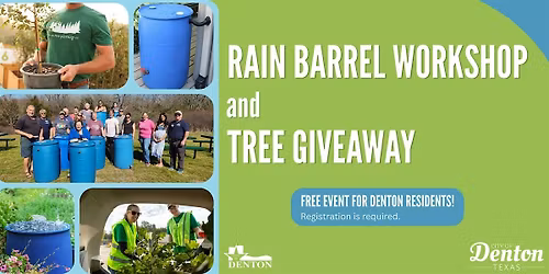 Rain Barrel Workshop & Tree Giveaway (Registration required)
