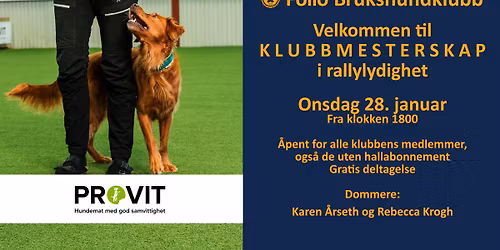 KLUBBMESTERSKAP i rallylydighet