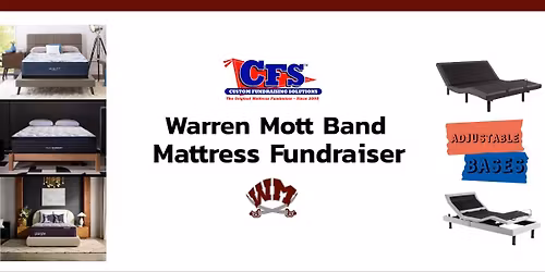 Warren Mott Mattress Fundraiser Sale