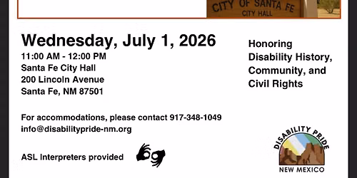 Disability Pride flag raising