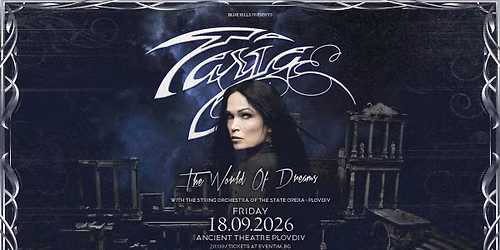 Tarja Turunen | The World of Dreams with Orchestra | 18 September 2026 | Ancient Theatre - Plovdiv