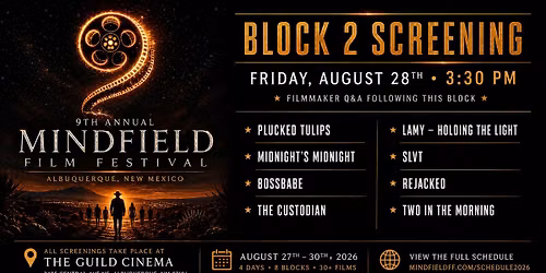Mindfield Film Festival 2026: Block 2 Screening