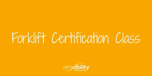 Forklift Certification Class - October