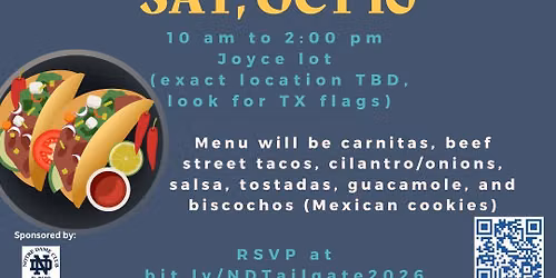 Annual Texas HHM Tailgate at ND vs Stanford