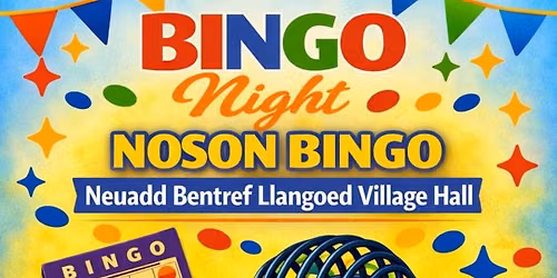 Noson Bingo - Llangoed Village Hall
