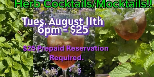 Herb Cocktails\/Mocktails