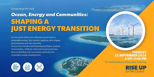 Ocean, Energy and Communities: Shaping a Just Energy Transition