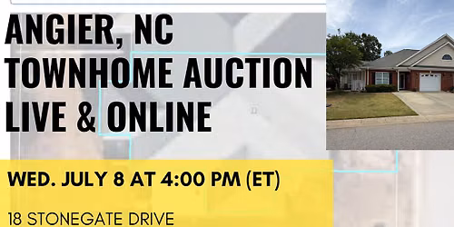 Angier, NC Townhome Auction - Live & Online