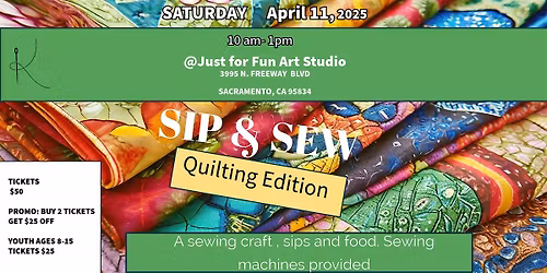 "Sip & Sew " Legacy Quilting Edition