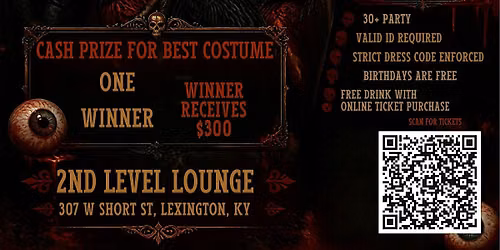 2nd Level Lounge Halloween Costume Party