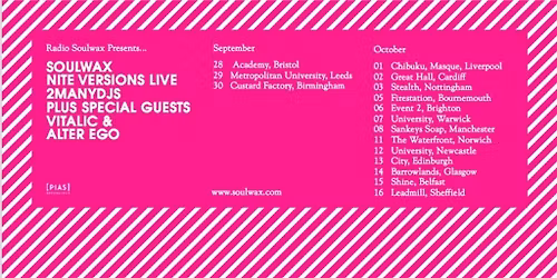 Soulwax Manchester Tickets