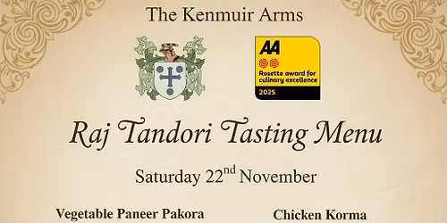 Indian inspired tasting evening 