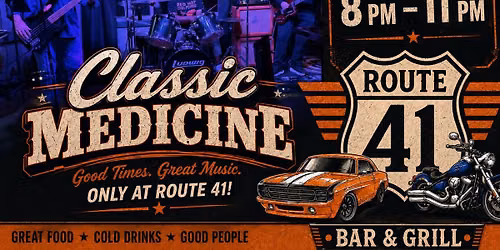 Live music from classic medicine at Route 41