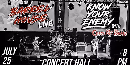 Know Your Enemy (Rage Against The Machine tribute) at Barrel House Live!