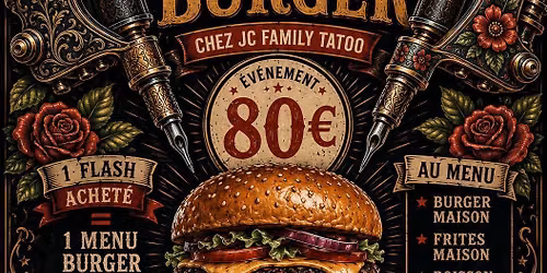 Burger tattoo