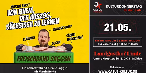 Von einem, der auszog, S\u00e4chsisch zu lernen (mit Martin Berke)