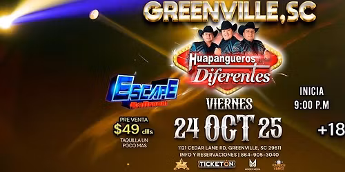 HUAPANGUEROS DIFERENTES EN GREENVILLE