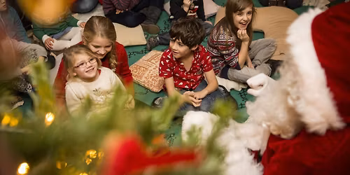 A relaxed audience with Father Christmas at Trelissick