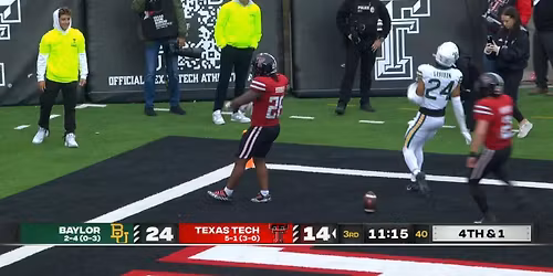 Baylor Bears vs. Texas Tech Red Raiders