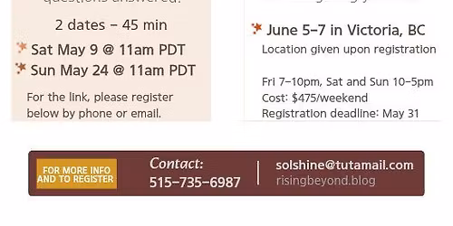 Learn Ishayas' Ascension First Sphere in Victoria, BC