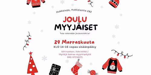 Sydänmaan perinteiset joulumyyjäiset Hukkatuvalla